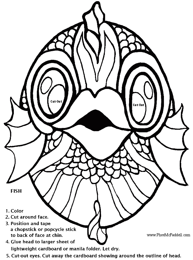 Fish Mask Coloring Project