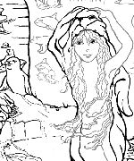 Selkie Coloring Page