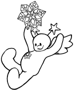 Snow Angel 10 Coloring Page