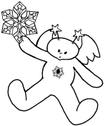 Snow Angel 11 Coloring Page