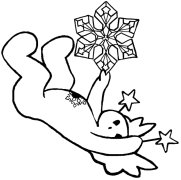 Snow Angel 13 Coloring Page