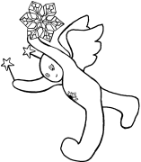 Snow Angel 14 Coloring Page