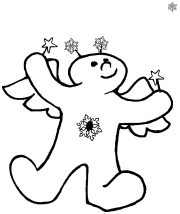 Snow Angel 3 Coloring Page