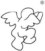Snow Angel 4 Coloring Page