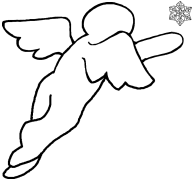 Snow Angel 5 Coloring Page