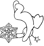 Snow Angel 7 Coloring Page
