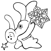 Snow Angel 8 Coloring Page