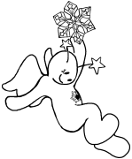 Snow Angel 9 Coloring Page