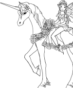 Heart Fairy Coloring Page
