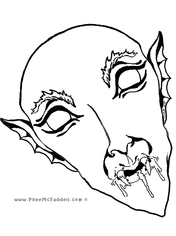 Vampire Mask www.PheeMcFaddell.com