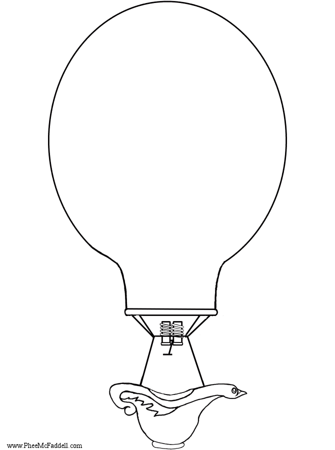 Download Balloon With Bird Basket Coloring Project