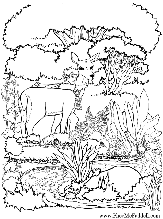 Fairy 2 With Deer www.pheemcfaddell.com